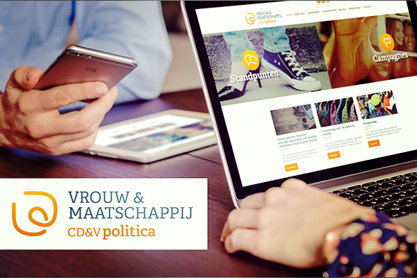 CD&V Vrouw en Maatschappij - mobielvriendelijke website