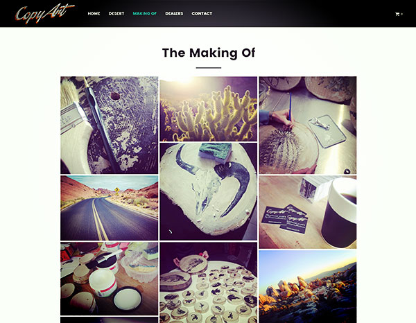 CopyArt - mobielvriendelijke website