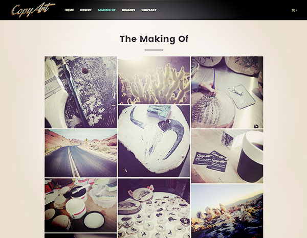 CopyArt - mobielvriendelijke website